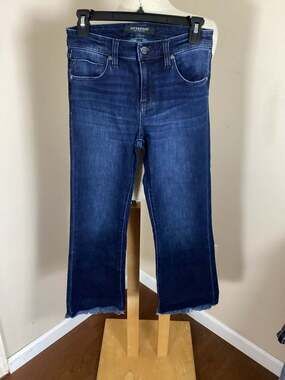 Liverpool Los Angeles Size 2/26 Raw Hem Cropped Jeans